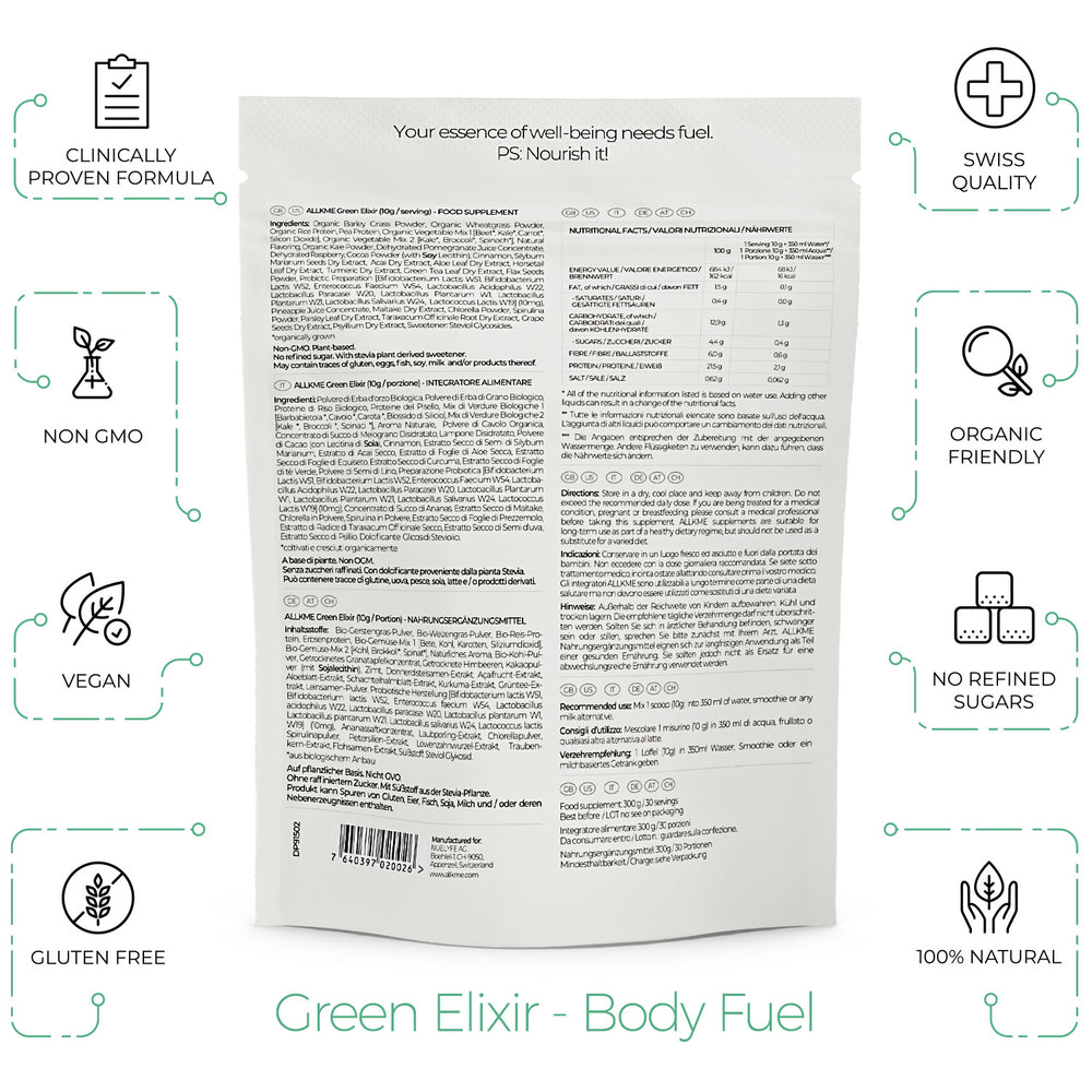 Grünes Elixier - Körperkraftstoff